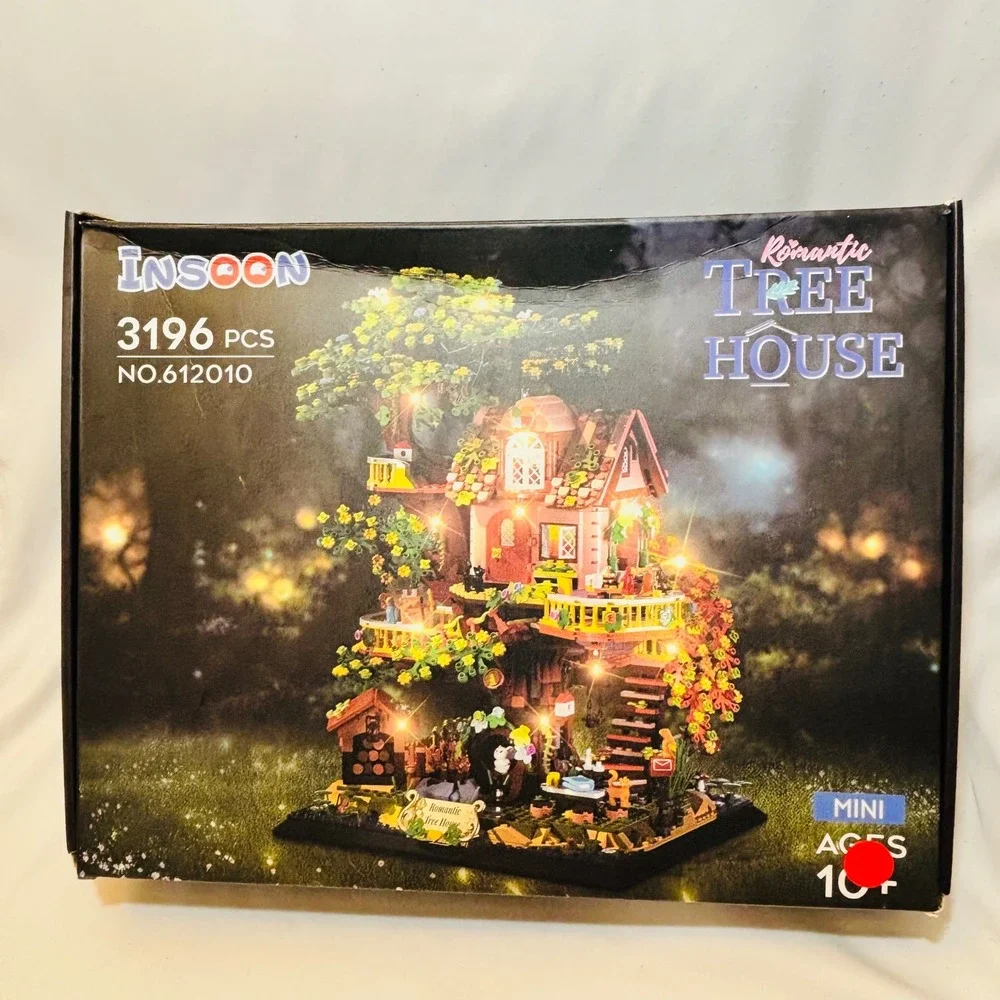 INSOON Romantic Tree House 3196 Mini Blocks LED 2-in-1 Set 612010